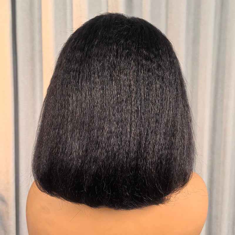 Amara — Demi-perruque Kinky Straight Hairline Invisible 18" 250%