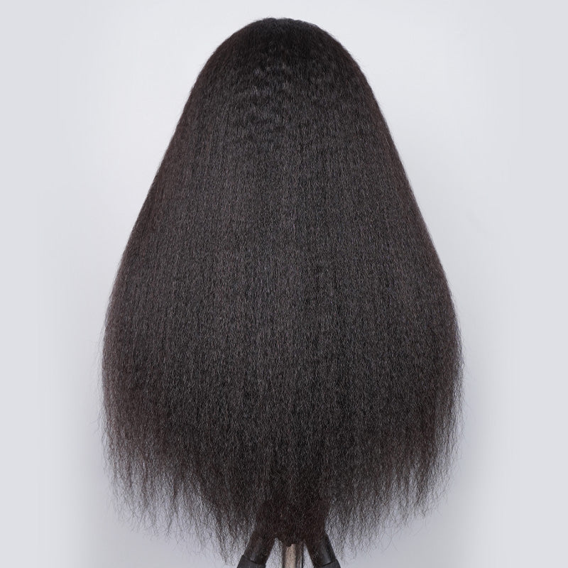 Amara — Demi-perruque Kinky Straight Hairline Invisible 18" 250%