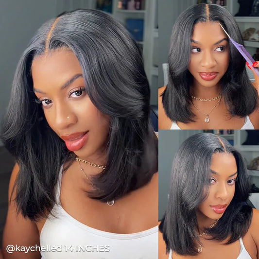 Syla — Perruque Bob Yaki Lisse - 14" 250%
