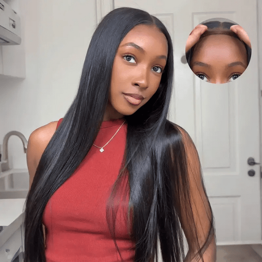 Naïa — Perruque Lisse Soie HD Lace Premium - 20"